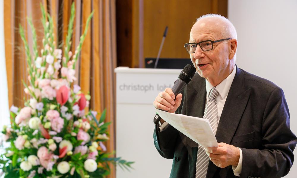 Der GWK-Kongresspräsident und Kuratoriumsvorsitzende der Christoph Lohfert Stiftung, Prof. Heinz Lohmann
