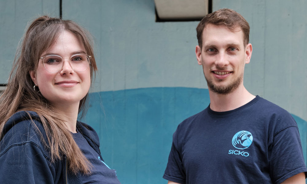 Anna-Lena Herbach und Dr. Urs Mücke, Medizinische Hochschule Hannover, gewannen mit dem Projekt 