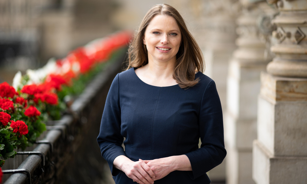 Senatorin Dr. Melanie Leonhard, Behörde für Arbeit, Gesundheit, Soziales, Familie und Integration der Freien und Hansestadt Hamburg ist ebenfalls eine der Grußwort-Rednerinnen auf der Preisverleihung.  © SK/ Daniel Reinhardt