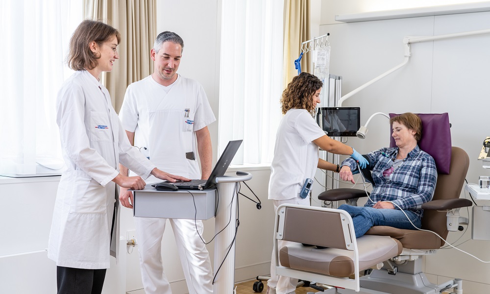 Chemotherapie am Universitätsklinikum Freiburg, Foto Britt Schilling