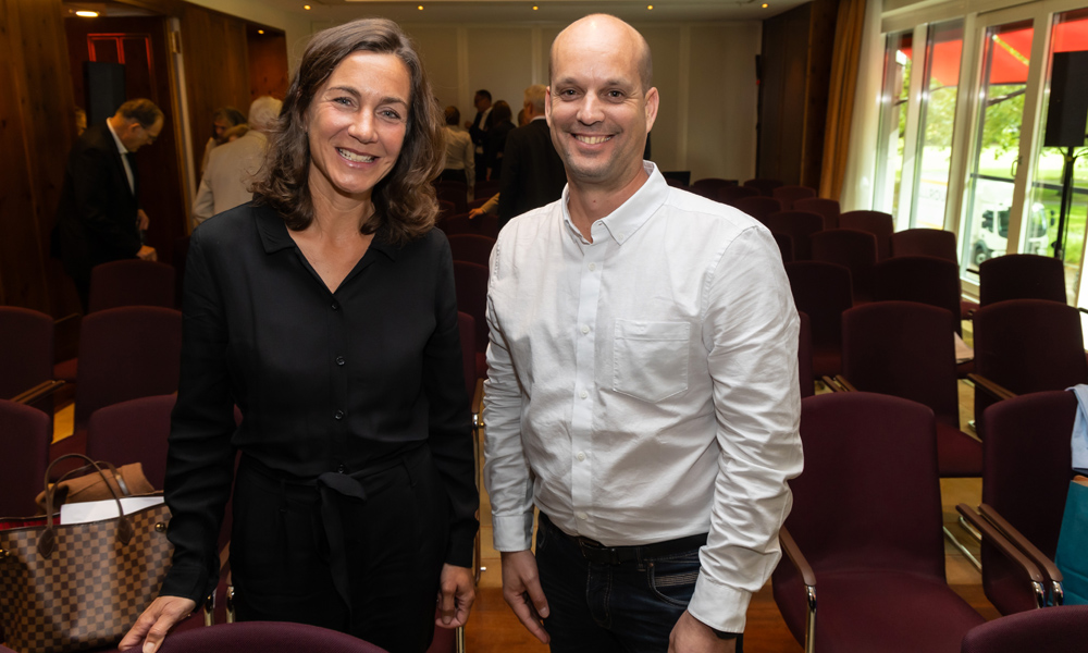 PINK! Gründerin Prof. Pia Wülfing und ZUKE Gründer Stefan Krojer, deren Projekte lobend erwähnt wurden